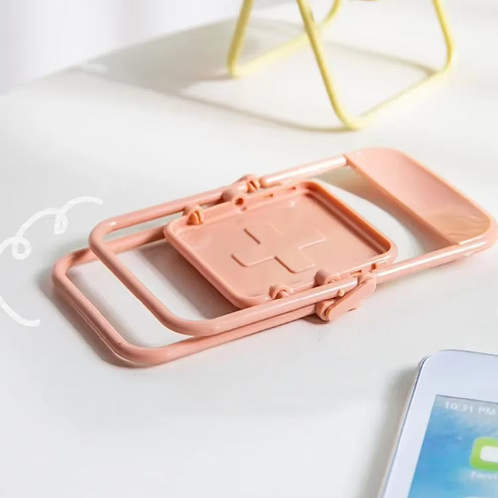 2024 New Mini Cell Phone Stand Chair Desktop Mobile Phone Tablet Holder Folding Convenient Cute Phone Accessories