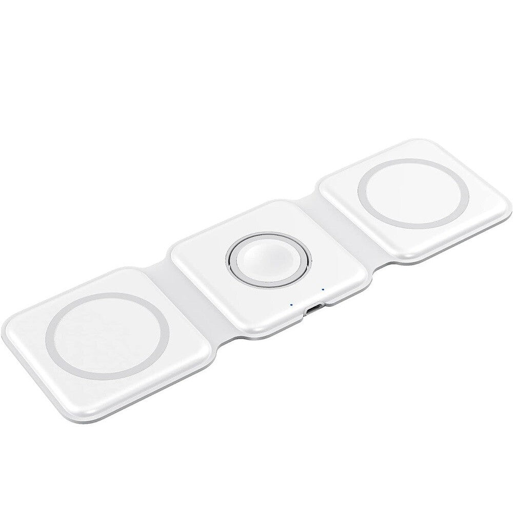3In1 Wireless Charger Foldable Mat Pad for Apple Watch Air Pods Iphone 14 Max